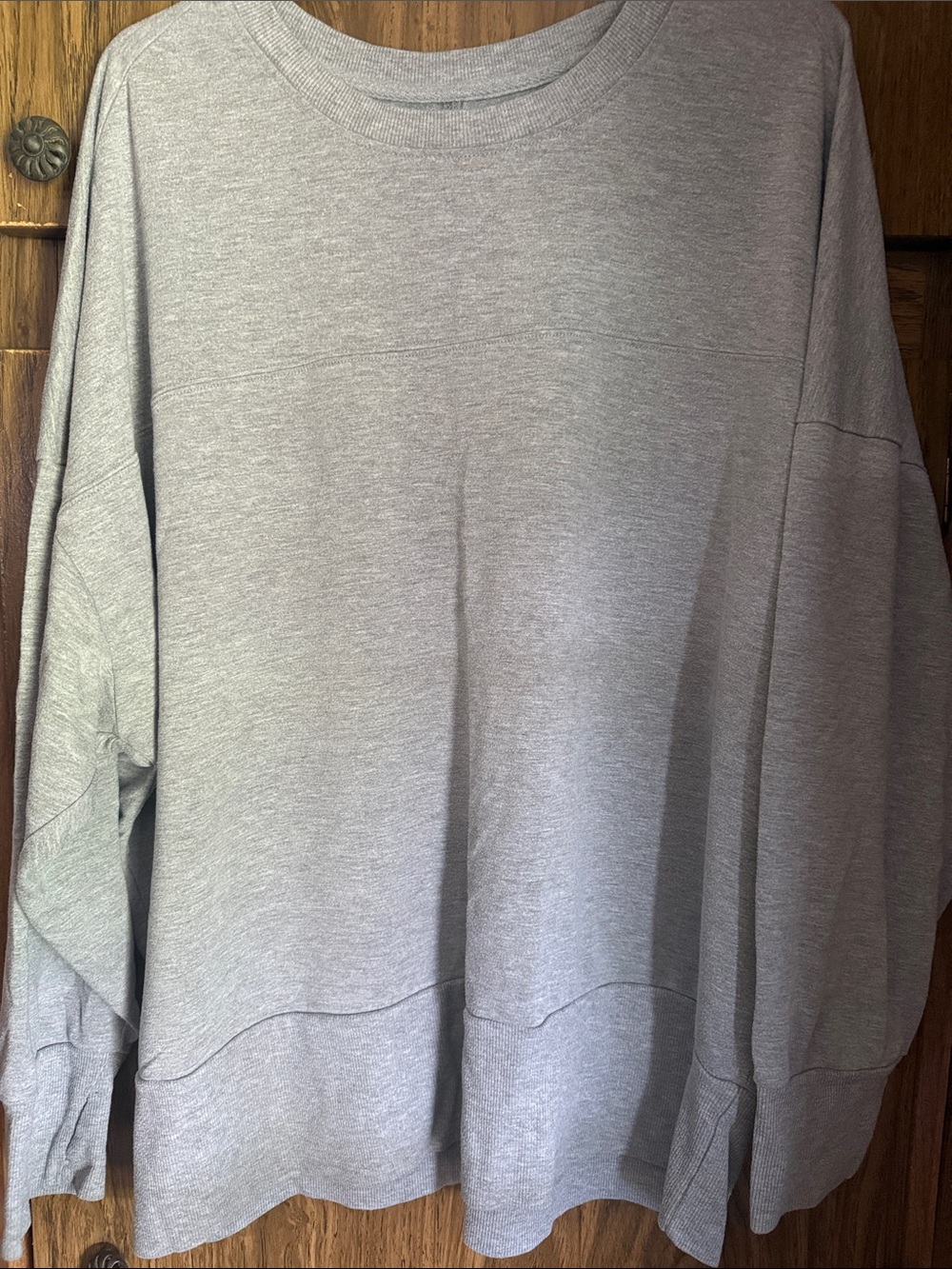 Men's Crewneck Sweater - Light Gray